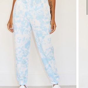 Pretty little thing blue and white casual joggers
